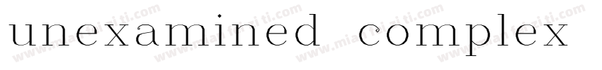 unexamined complex video字体转换